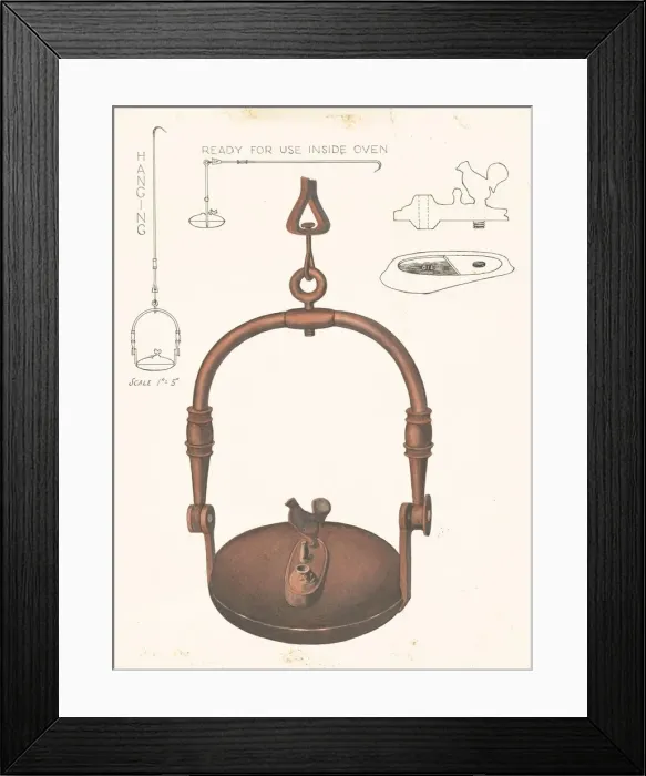 Framed Print : Amana Bakers Oven Lamp, c. 1937. Creator: Frank Eiseman Framed Print : Amana Bakers Oven Lamp, c. 1937. Creator: Frank Eiseman