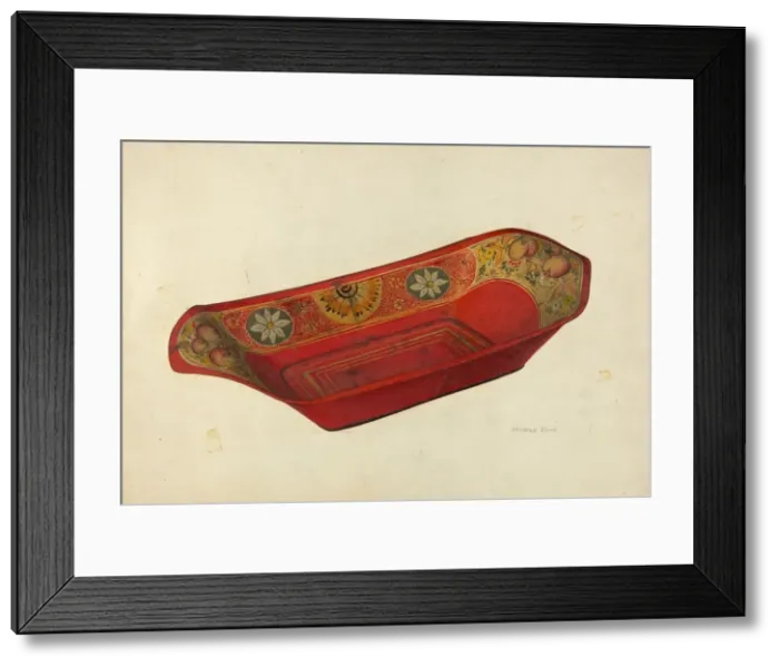 Framed Print : Bread Tray, c. 1941. Creator: Mildred Ford Framed Print : Bread Tray, c. 1941. Creator: Mildred Ford