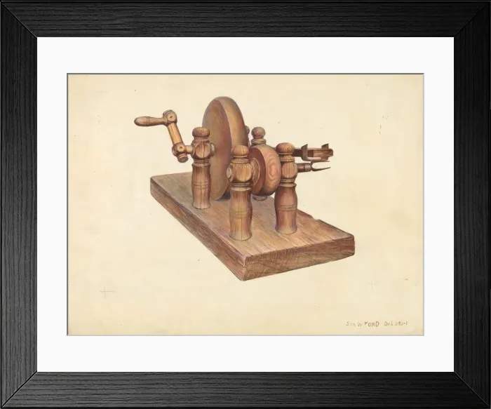 Framed Print : Apple Peeler, 1935 / 1942. Creator: Samuel W. Ford Framed Print : Apple Peeler, 1935 / 1942. Creator: Samuel W. Ford