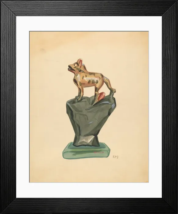 Framed Print : Carving, 1935 / 1942. Creator: Raoul Du Bois Framed Print : Carving, 1935 / 1942. Creator: Raoul Du Bois