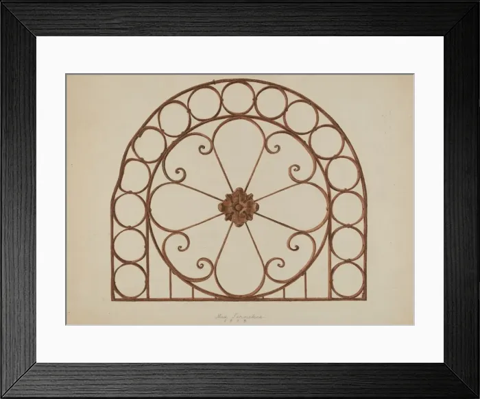 Framed Print : Arch Grill, 1938. Creator: Max Fernekes Framed Print : Arch Grill, 1938. Creator: Max Fernekes