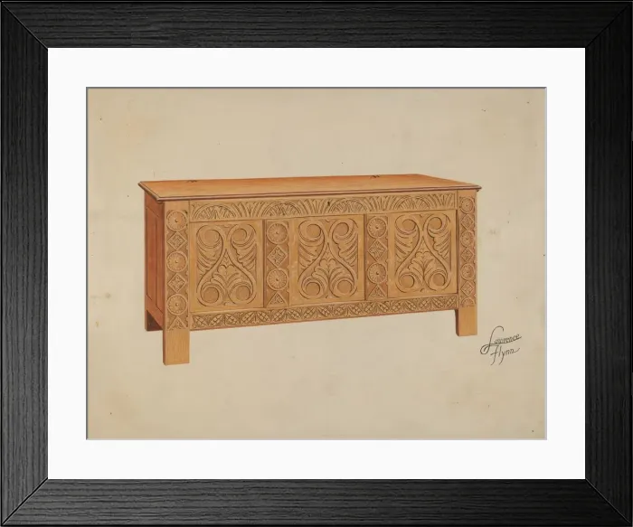 Framed Print : Blanket Chest, c. 1936. Creator: Lawrence Flynn Framed Print : Blanket Chest, c. 1936. Creator: Lawrence Flynn