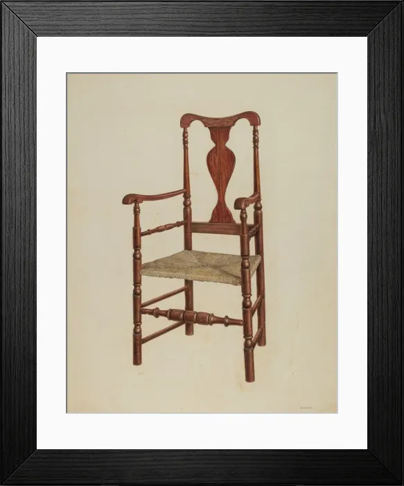 Framed Print : Armchair, 1940. Creator: Harry Eisman Framed Print : Armchair, 1940. Creator: Harry Eisman