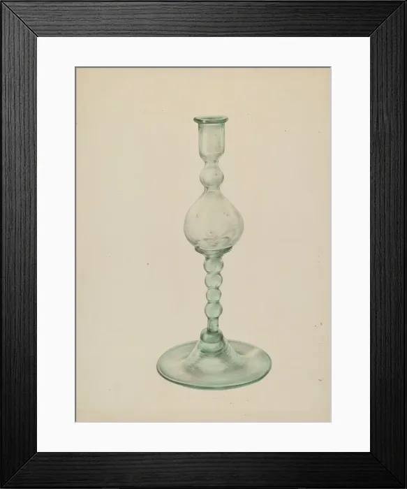Framed Print : Candlestick, c. 1939. Creator: Elisabeth Fulda Framed Print : Candlestick, c. 1939. Creator: Elisabeth Fulda