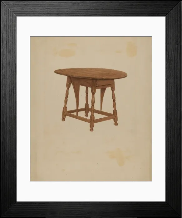 Framed Print : Butterfly Table, c. 1936. Creator: Lawrence Foster Framed Print : Butterfly Table, c. 1936. Creator: Lawrence Foster