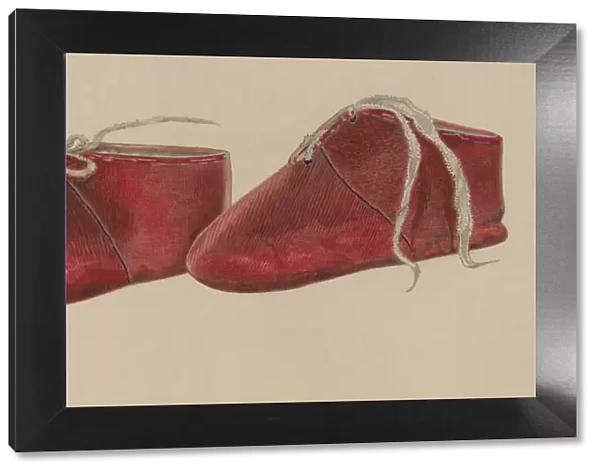 Babys Shoe, c. 1937. Creator: William Frank