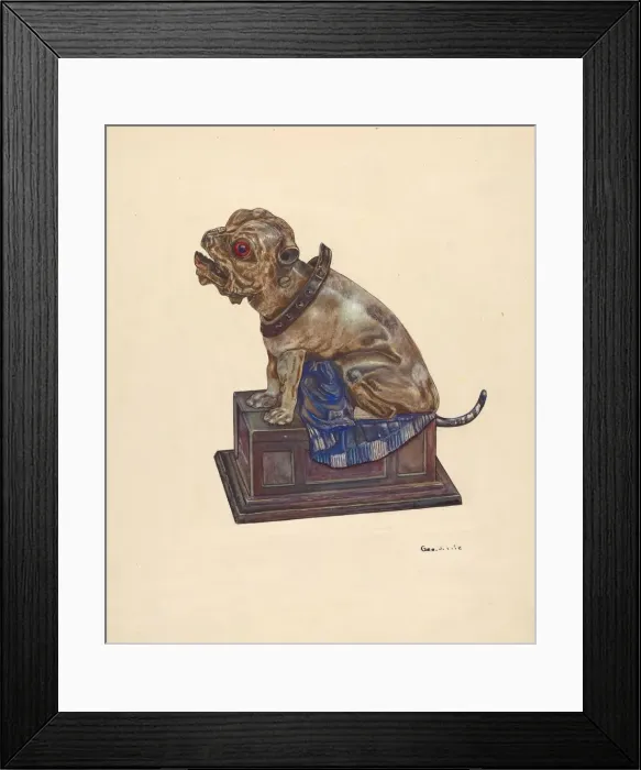 Framed Print : Bull Dog Bank, c. 1937. Creator: George File Framed Print : Bull Dog Bank, c. 1937. Creator: George File