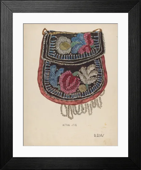 Framed Print : Bag, c. 1936. Creator: Roberta Elvis Framed Print : Bag, c. 1936. Creator: Roberta Elvis