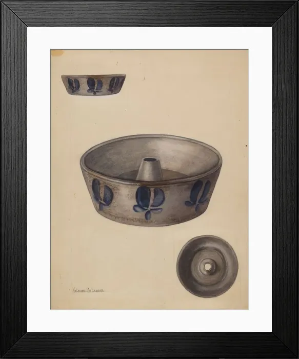 Framed Print : Baking Dish, c. 1936. Creator: Yolande Delasser Framed Print : Baking Dish, c. 1936. Creator: Yolande Delasser