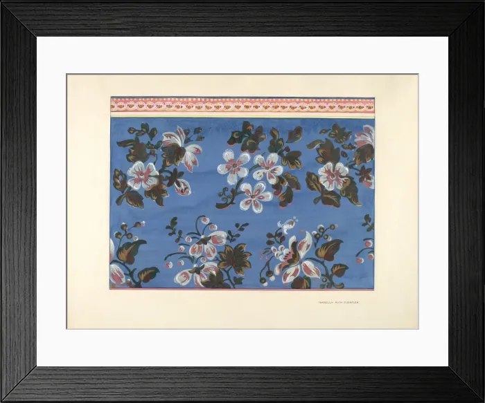 Framed Print : Bandbox Design, c. 1937. Creator: Isabella Ruth Doerfler Framed Print : Bandbox Design, c. 1937. Creator: Isabella Ruth Doerfler