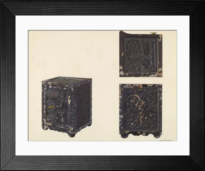Framed Print : Bank of Industry, c. 1938. Creator: William O. Fletcher Framed Print : Bank of Industry, c. 1938. Creator: William O. Fletcher