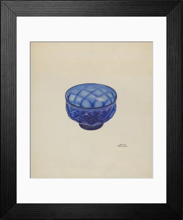Framed Print : Baptismal Bowl, c. 1939. Creator: Beverly Chichester