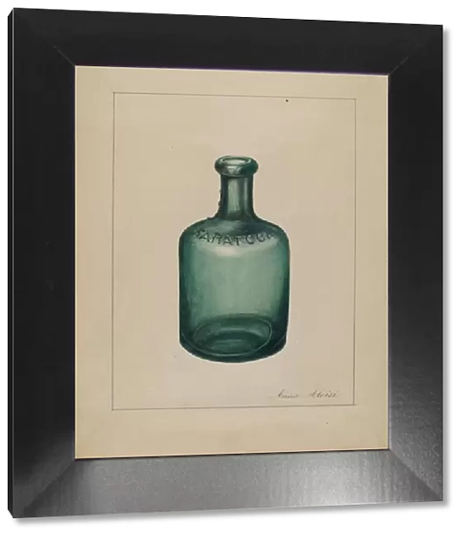 Bottle (For Spring Water), c. 1936. Creator: John Fisk