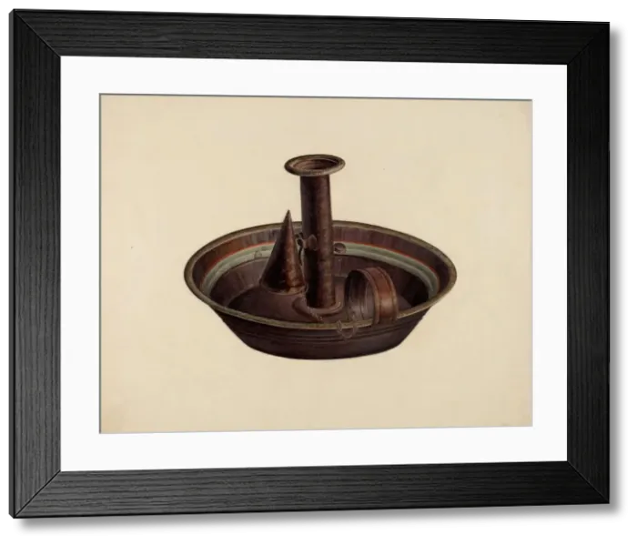 Framed Print : Candlestick, 1935 / 1942. Creator: Mildred Ford Framed Print : Candlestick, 1935 / 1942. Creator: Mildred Ford