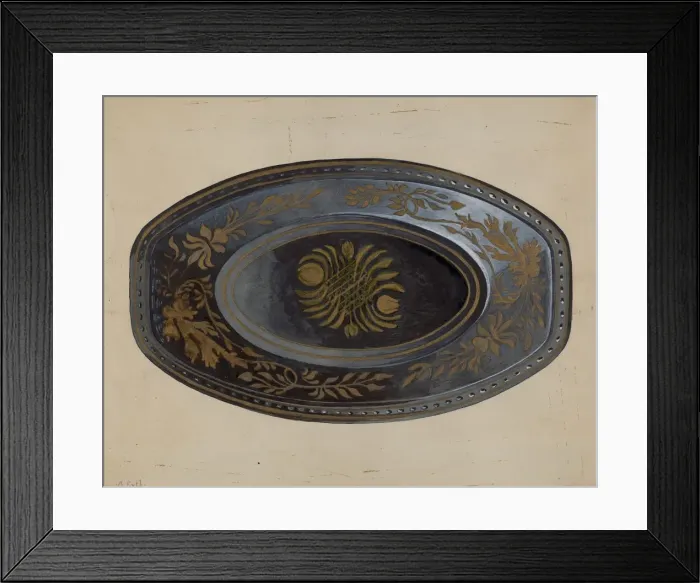 Framed Print : Bread Tray, c. 1937. Creator: Albert Eyth