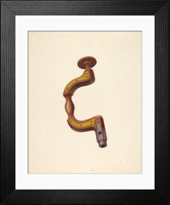 Framed Print : Carpenters Brace, c. 1939. Creator: William H Edwards Framed Print : Carpenters Brace, c. 1939. Creator: William H Edwards