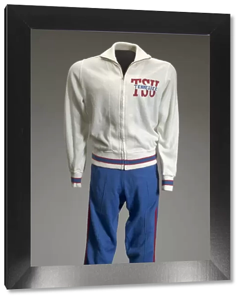 Track suit for the TSU Tigerbelles worn by Chandra Cheeseborough, 1977