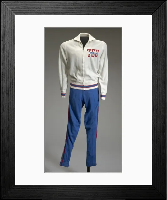 Framed Print : Track suit for the TSU Tigerbelles worn by Chandra Cheeseborough, 1977 Framed Print : Track suit for the TSU Tigerbelles worn by Chandra Cheeseborough, 1977