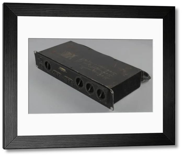 Framed Print : Amplifier used as part of a DJ setup, 1970s. Creator: Yamaha Corporation Framed Print : Amplifier used as part of a DJ setup, 1970s. Creator: Yamaha Corporation