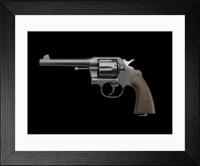 Framed Print : M1917 Revolver issued by US Army during WWI to Charles H. Houston, Jan 2018 Framed Print : M1917 Revolver issued by US Army during WWI to Charles H. Houston, Jan 2018