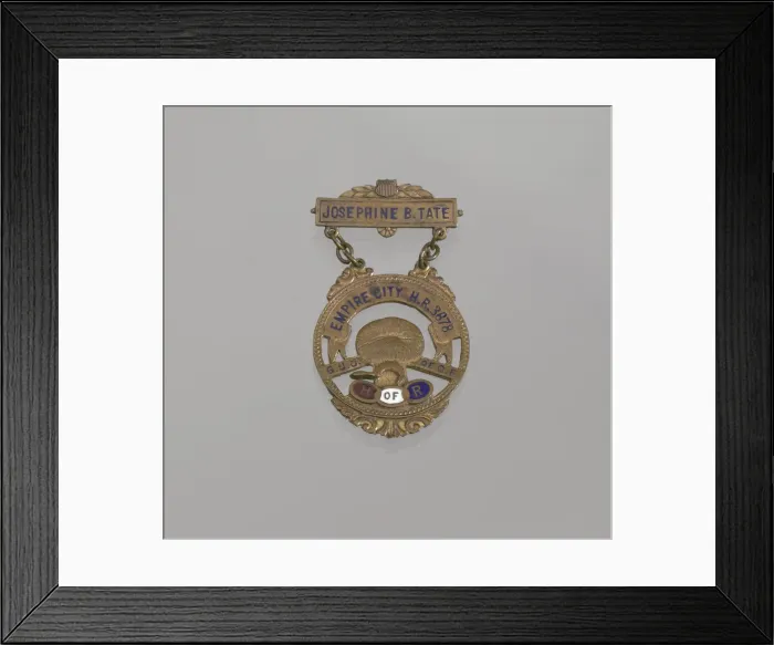 Framed Print : Member badge for the House of Ruth belonging to Josephine B. Tate, 20th century Framed Print : Member badge for the House of Ruth belonging to Josephine B. Tate, 20th century