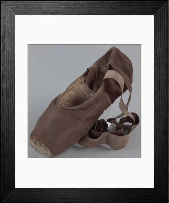Framed Print : Toe shoe and tights worn by Ingrid Silva of Dance Theatre of Harlem, 2013-2014 Framed Print : Toe shoe and tights worn by Ingrid Silva of Dance Theatre of Harlem, 2013-2014