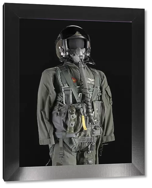 Pilot flight suit and gear owned by Charles F. Bolden, ca. 2000. Creator: Unknown