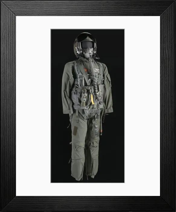 Framed Print : Pilot flight suit and gear owned by Charles F. Bolden, ca. 2000. Creator: Unknown Framed Print : Pilot flight suit and gear owned by Charles F. Bolden, ca. 2000. Creator: Unknown
