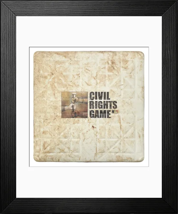 Framed Print : First base used in Inaugural Civil Rights Game, 2006; used 2007. Creator: Unknown Framed Print : First base used in Inaugural Civil Rights Game, 2006; used 2007. Creator: Unknown