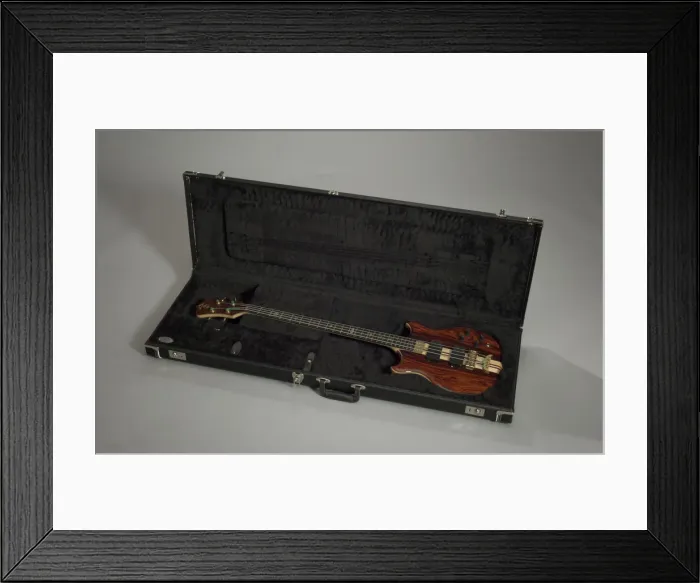 Framed Print : Stanley Clarke Signature Standard 4 String Bass and case owned by Stanley Clarke Framed Print : Stanley Clarke Signature Standard 4 String Bass and case owned by Stanley Clarke