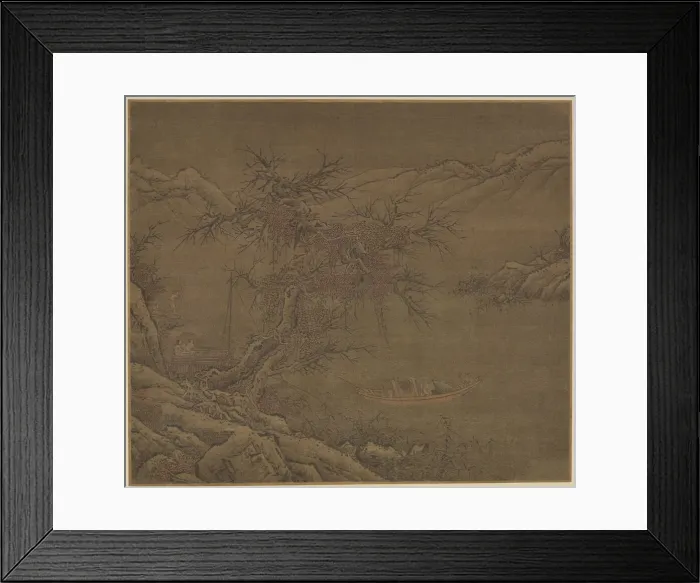 Framed Print : Approaching the Winter Shore, Ming dynasty, 1368-1644. Creator: Unknown Framed Print : Approaching the Winter Shore, Ming dynasty, 1368-1644. Creator: Unknown