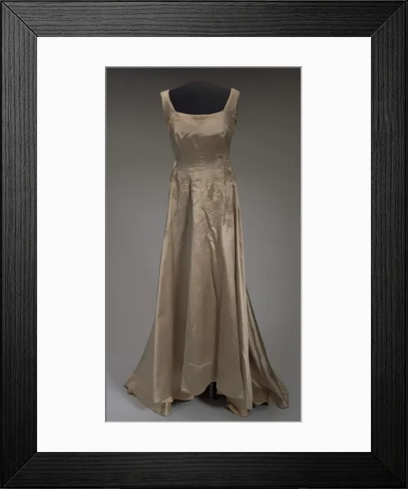 Framed Print : Satin gown worn by opera singers Marian Anderson and Denyce Graves Framed Print : Satin gown worn by opera singers Marian Anderson and Denyce Graves