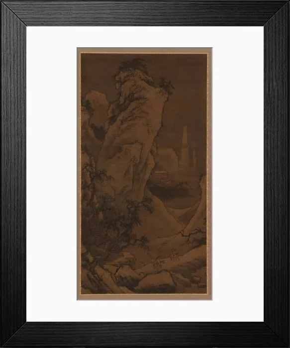 Framed Print : Two Riders Searching for Plum Blossoms, Ming dynasty, 16th century. Creator: Unknown Framed Print : Two Riders Searching for Plum Blossoms, Ming dynasty, 16th century. Creator: Unknown