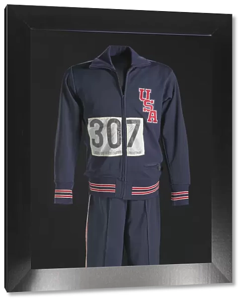 1968 Olympic warm-up suit jacket worn by Tommie Smith, 1968