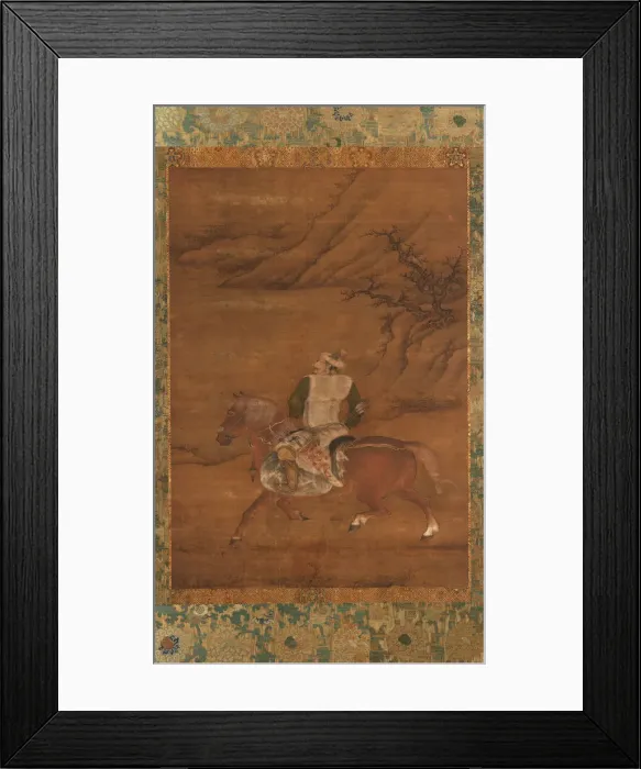 Framed Print : A Tartar Huntsman on His Horse, Ming dynasty, 15th century. Creator: Unknown Framed Print : A Tartar Huntsman on His Horse, Ming dynasty, 15th century. Creator: Unknown