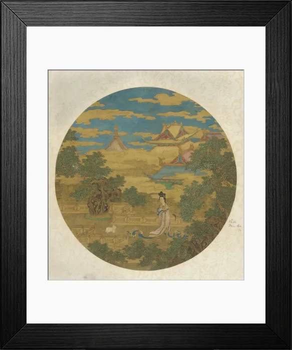 Framed Print : The Goddess Chang'e in the Lunar Palace, Ming dynasty, 16th-17th century. Creator: Unknown Framed Print : The Goddess Chang'e in the Lunar Palace, Ming dynasty, 16th-17th century. Creator: Unknown