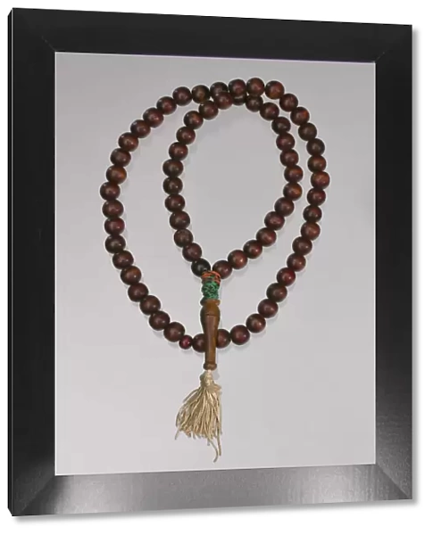 Wooden prayer beads owned by Suliaman El-Hadi, late 20th century. Creator: Unknown