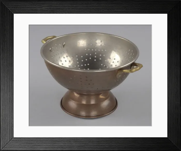 Framed Print : Colander used by Chef Joseph Randall, 1976. Creator: Unknown Framed Print : Colander used by Chef Joseph Randall, 1976. Creator: Unknown
