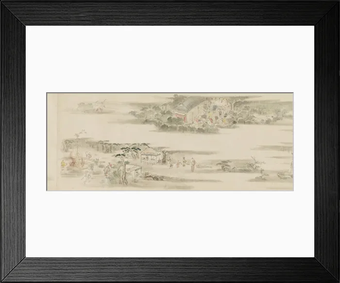 Framed Print : Pastimes and occupations of the twelve months, Edo period, late 17th-early 18th century Framed Print : Pastimes and occupations of the twelve months, Edo period, late 17th-early 18th century