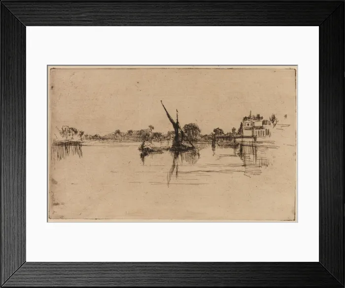 Framed Print : The Little Putney, 1879. Creator: James Abbott McNeill Whistler Framed Print : The Little Putney, 1879. Creator: James Abbott McNeill Whistler
