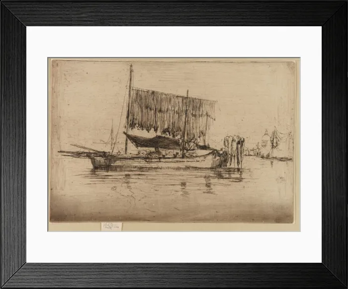 Framed Print : The Fishing Boat, 1879-1880. Creator: James Abbott McNeill Whistler Framed Print : The Fishing Boat, 1879-1880. Creator: James Abbott McNeill Whistler