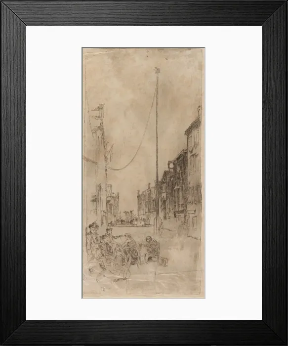 Framed Print : The Venetian Mast, 1879-1880. Creator: James Abbott McNeill Whistler Framed Print : The Venetian Mast, 1879-1880. Creator: James Abbott McNeill Whistler