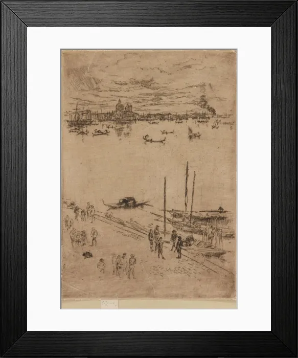 Framed Print : Upright Venice, 1879-1880. Creator: James Abbott McNeill Whistler Framed Print : Upright Venice, 1879-1880. Creator: James Abbott McNeill Whistler