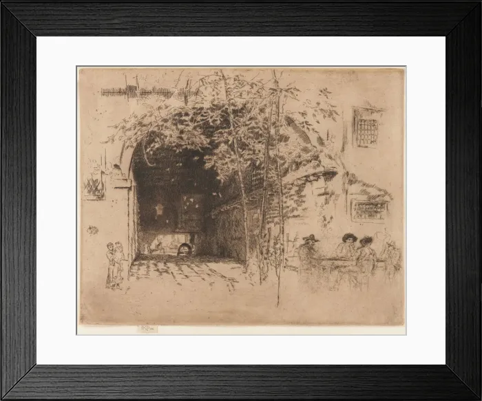 Framed Print : The Traghetto, No. 2, 1879-1880. Creator: James Abbott McNeill Whistler Framed Print : The Traghetto, No. 2, 1879-1880. Creator: James Abbott McNeill Whistler
