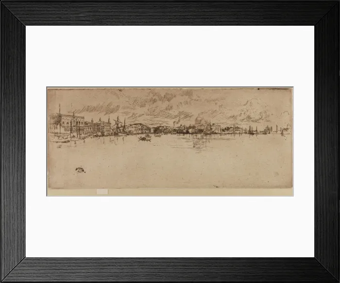 Framed Print : Long Venice, 1879-1880. Creator: James Abbott McNeill Whistler Framed Print : Long Venice, 1879-1880. Creator: James Abbott McNeill Whistler