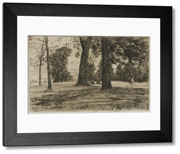 Framed Print : Greenwich Park, 1859. Creator: James Abbott McNeill Whistler Framed Print : Greenwich Park, 1859. Creator: James Abbott McNeill Whistler