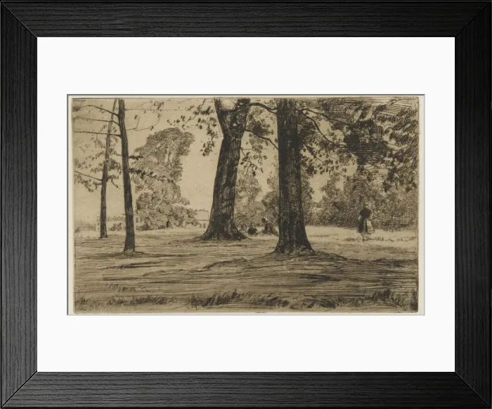 Framed Print : Greenwich Park, 1859. Creator: James Abbott McNeill Whistler Framed Print : Greenwich Park, 1859. Creator: James Abbott McNeill Whistler
