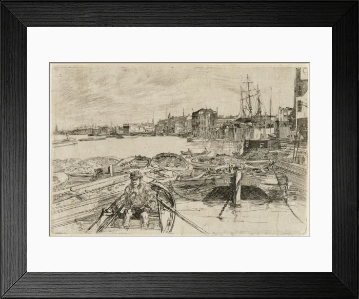 Framed Print : The Pool, 1859. Creator: James Abbott McNeill Whistler Framed Print : The Pool, 1859. Creator: James Abbott McNeill Whistler