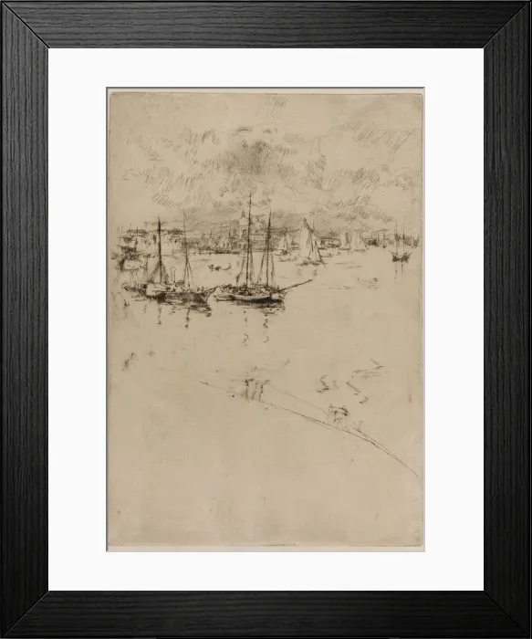 Framed Print : The Steamboat, Venice, 1879-1880. Creator: James Abbott McNeill Whistler Framed Print : The Steamboat, Venice, 1879-1880. Creator: James Abbott McNeill Whistler
