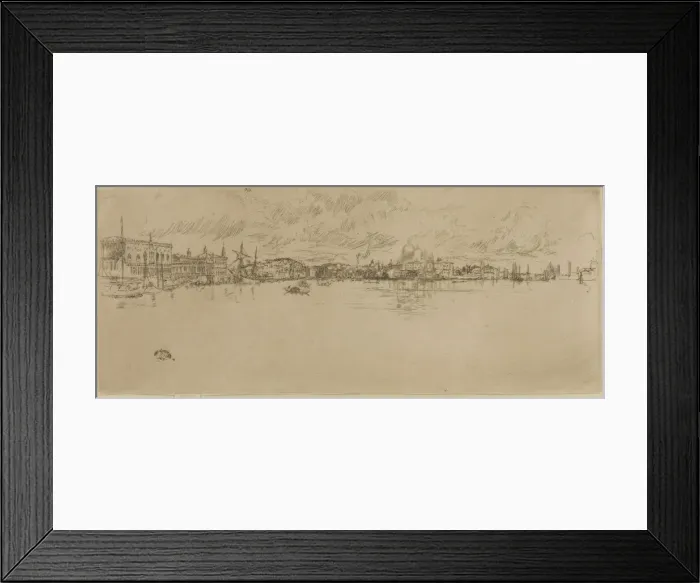 Framed Print : Long Venice, 1879-1880. Creator: James Abbott McNeill Whistler Framed Print : Long Venice, 1879-1880. Creator: James Abbott McNeill Whistler